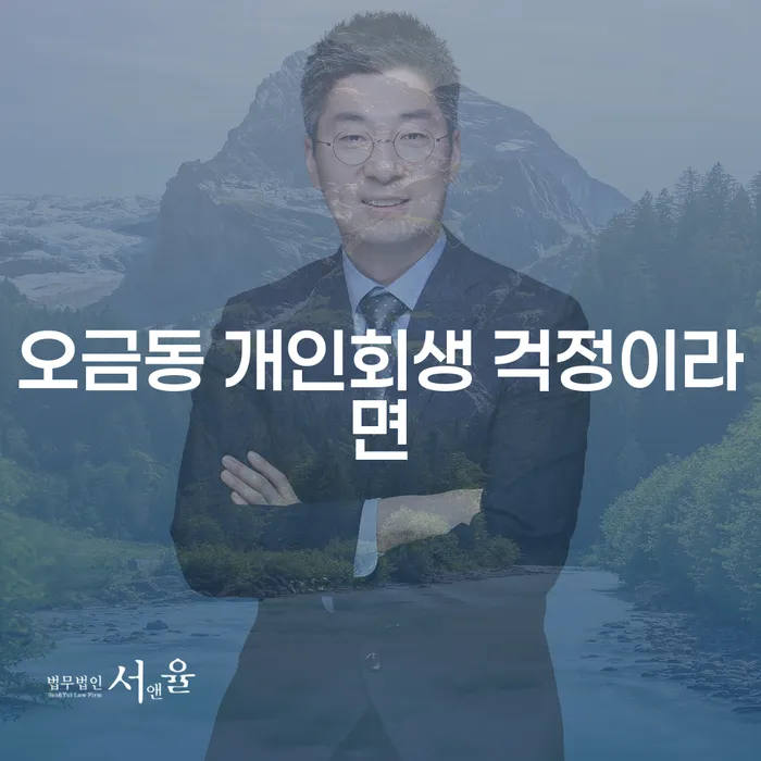 오금동 개인회생 걱정이라면