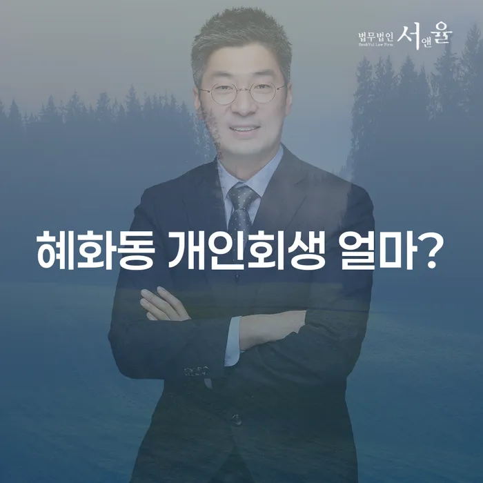 혜화동 개인회생 얼마?