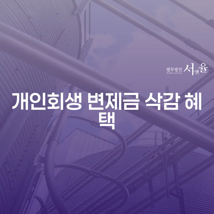 개인회생 변제금 삭감 혜택: 어떻게 내 삶의 무게를 덜어줄 수 있을까요?