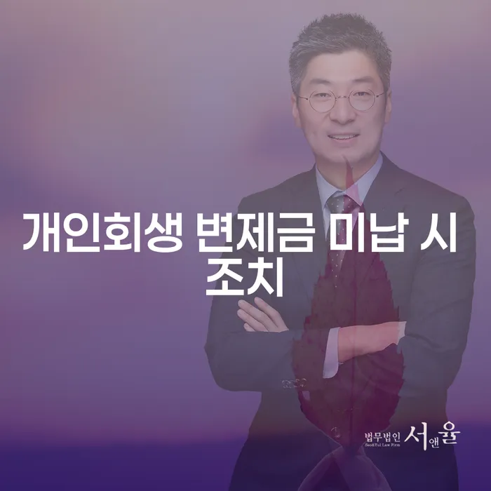 개인회생 변제금 미납 시 어떤 조치를 취할 수 있을까요?