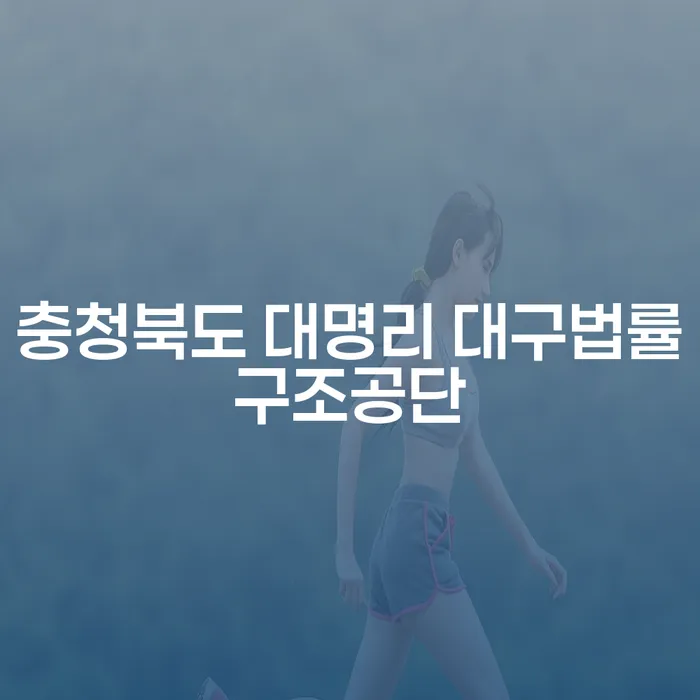 충청북도 대명리 대구법률구조공단에서 개인회생과 개인파산을 신청하는 방법은?