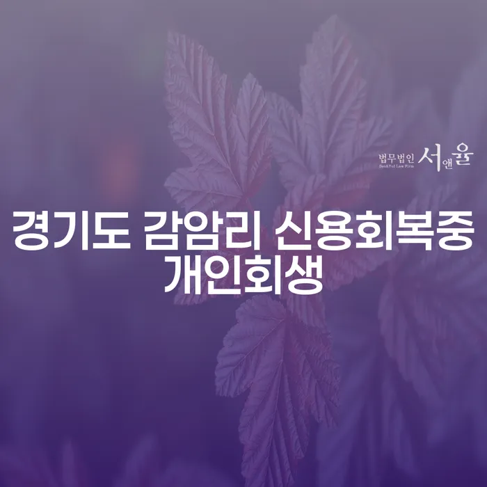 경기도 감암리에서 개인회생을 고려하고 계신가요?